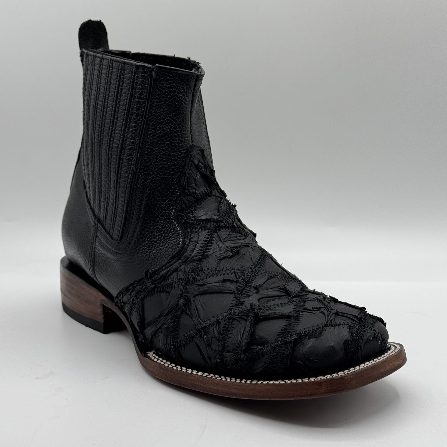 Botin Pescado Rombos Negro