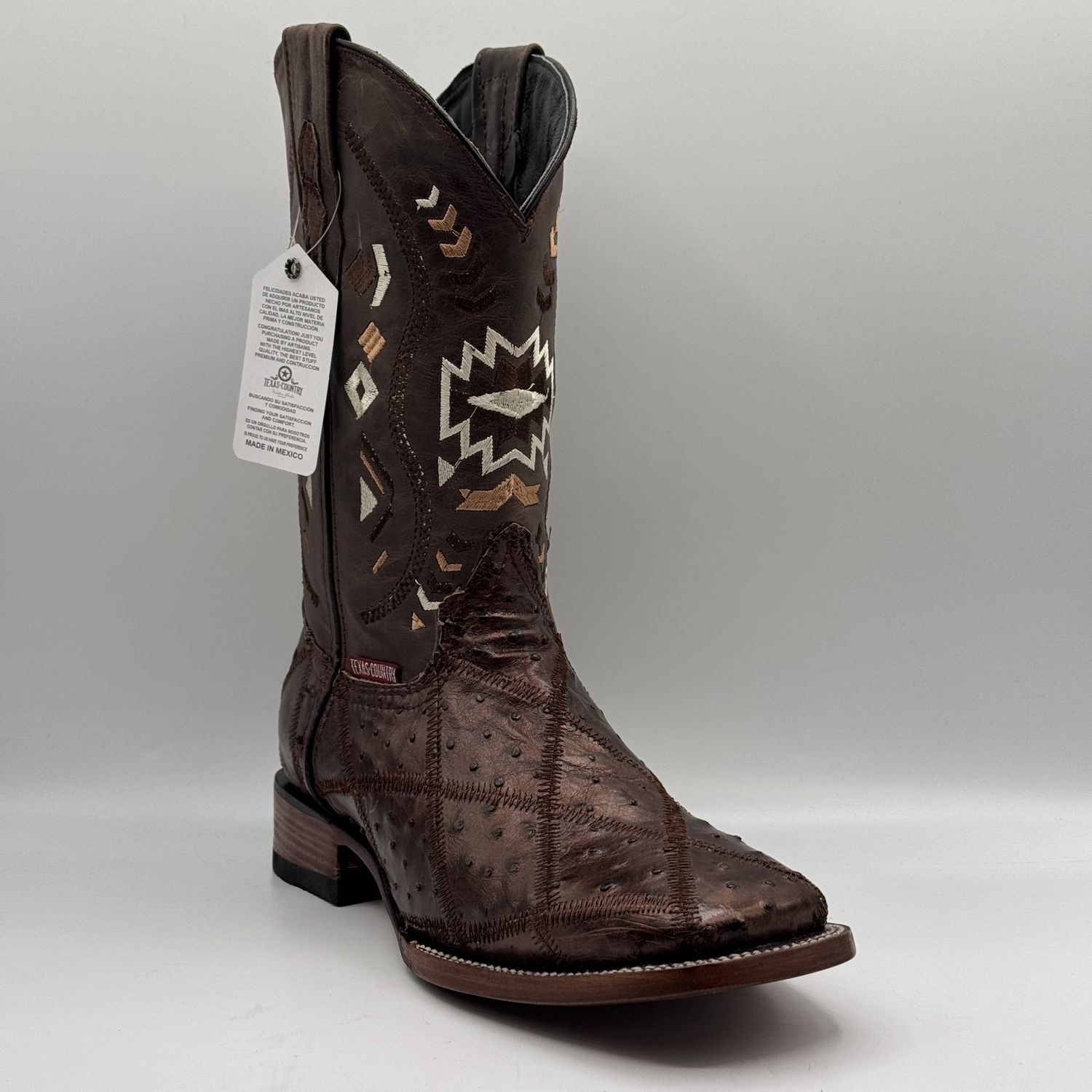 Bota Rombos Avestruz Paris Men&#39;s Square