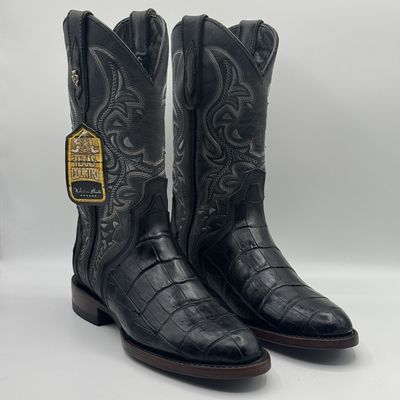 American L4garto Belly Black Round Toe