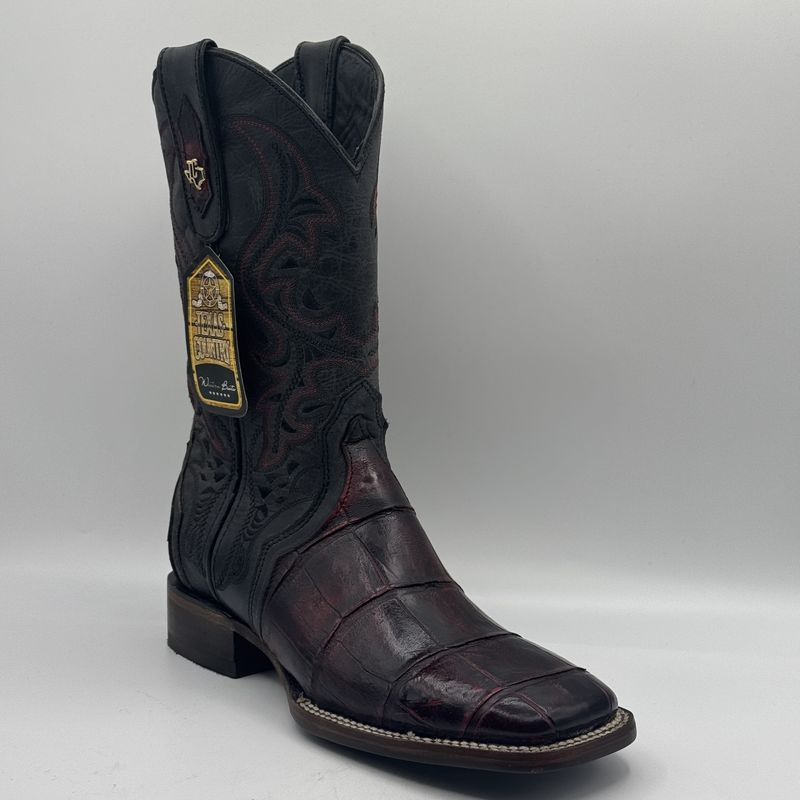 American L4garto Belly Black Cherry Square Toe