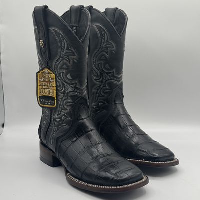 American L4garto Belly Black Square Toe