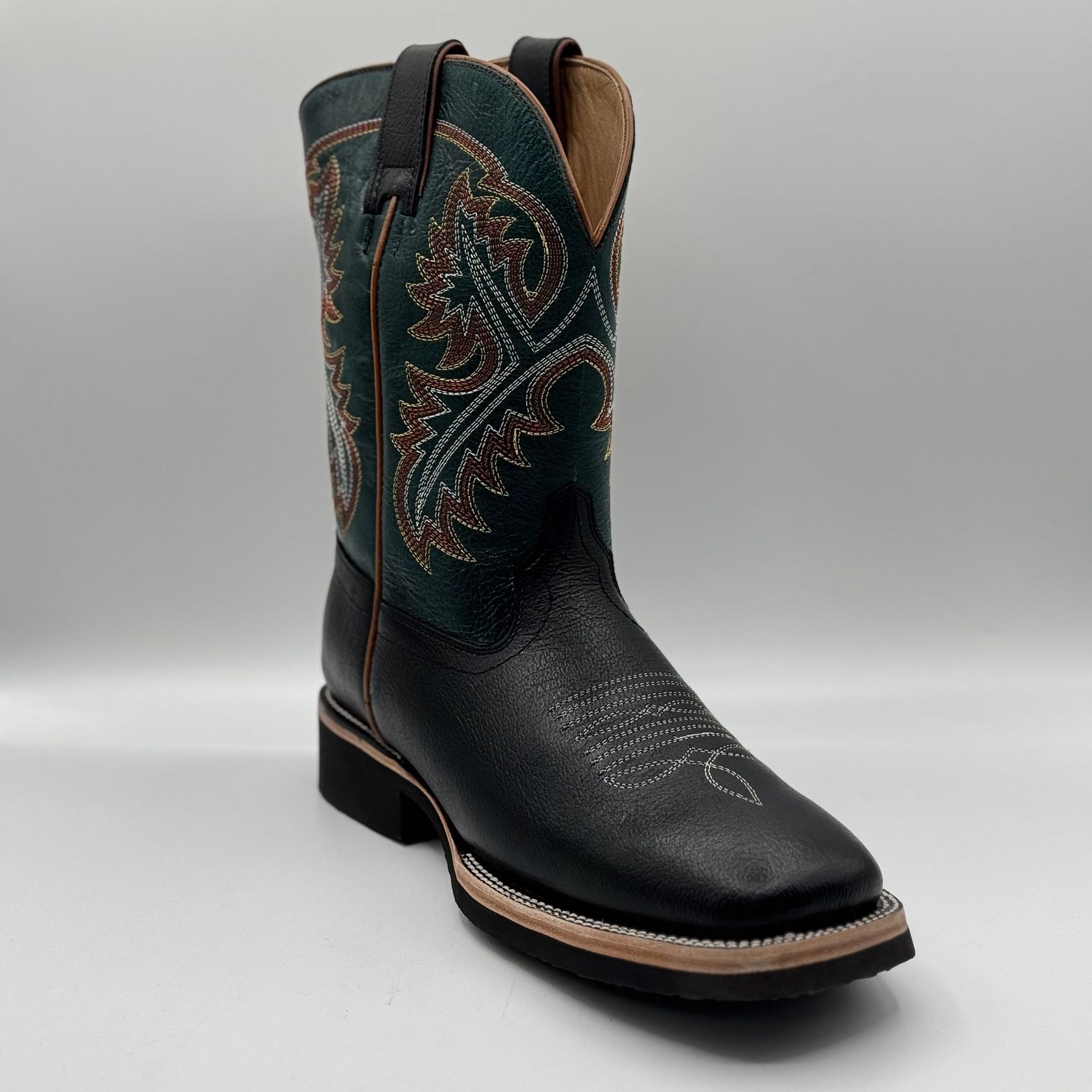 Work Komander Boot Crazy Gaucho Square Toe Foam Sole, Modelo: Negro, SIZE: 6