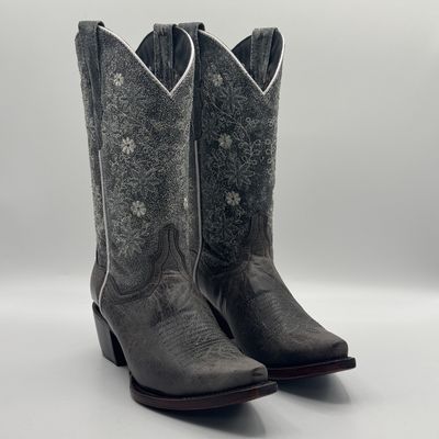 Texas Country Women&#39;s Western Boot Alexa Gris Retro E1300