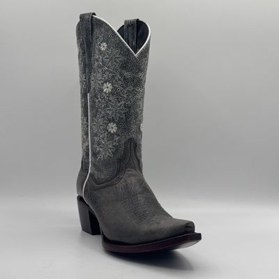Texas Country Women&#39;s Western Boot Alexa Gris Retro E1300