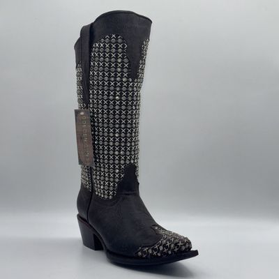 Texas Country Women&#39;s Western Boot Diamond Choco Retro E126