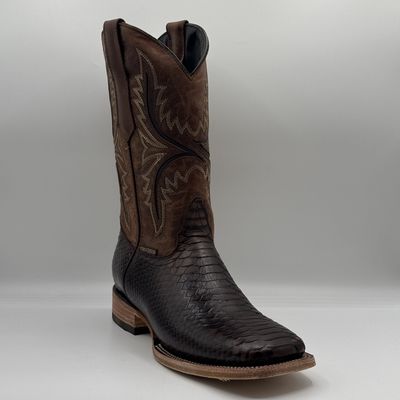 Men&#39;s Boots Piton Musgo Square Toe Leather Sole  E594