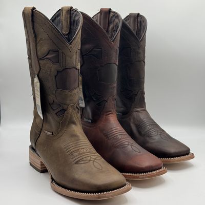 Men&#39;s Boots Crazy Savat E691 Leather Sole Square Toe