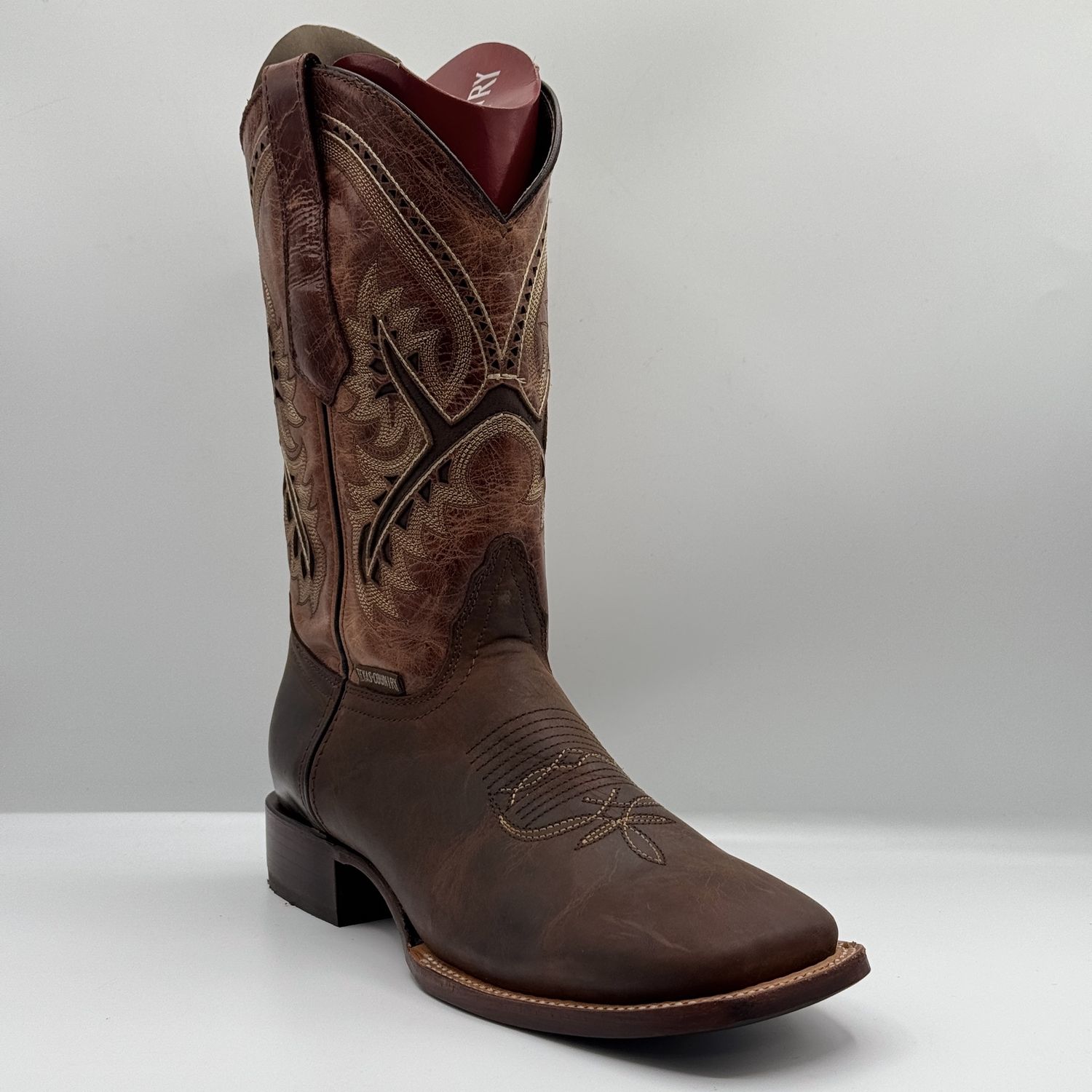 Men&#39;s Boot Crazy Rust Square Toe, Modelo: Cognac, SIZE: 7