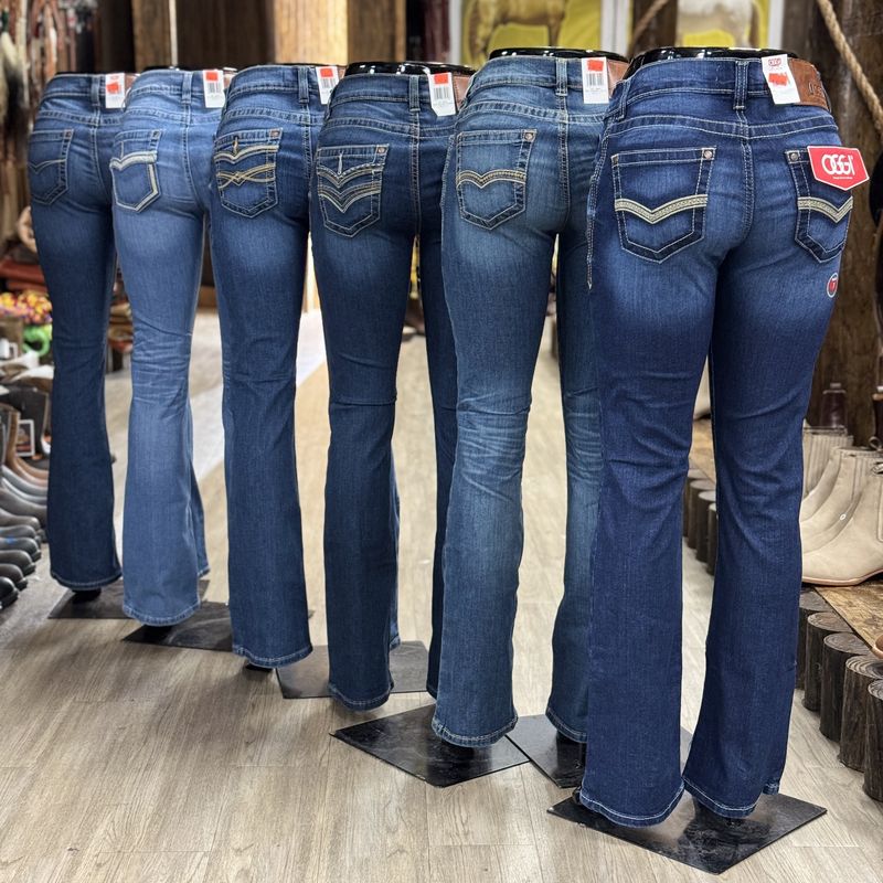 Women&#39;s Boot Cut Stretch Jeans Cowgirls