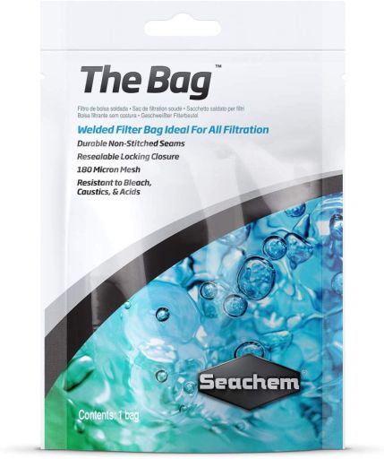 Seachem The Bag - Welded Filter Bag - 180 Micron Mesh Bag (1 Bag)