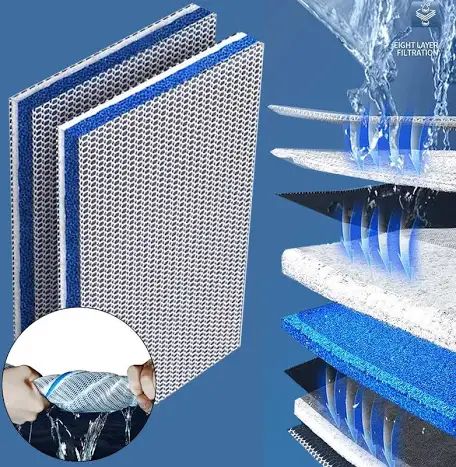 8 Layer filtration sponge 50x40x2cm