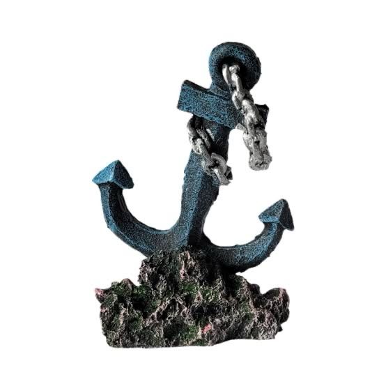 Blue Anchor Ornament