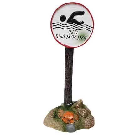 No Swimming Sign Ornament