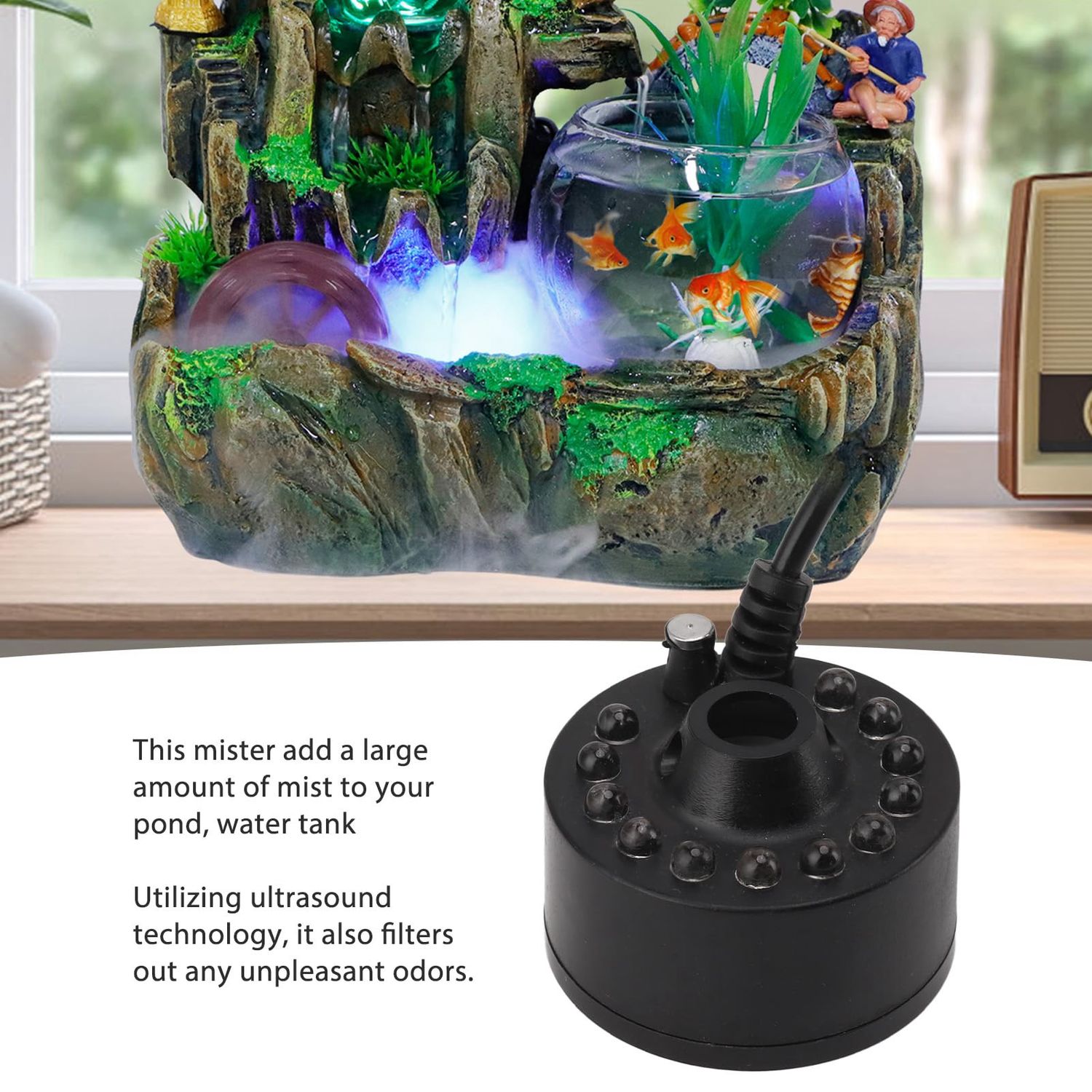 Ultrasonic Mist Maker without LED (Black)