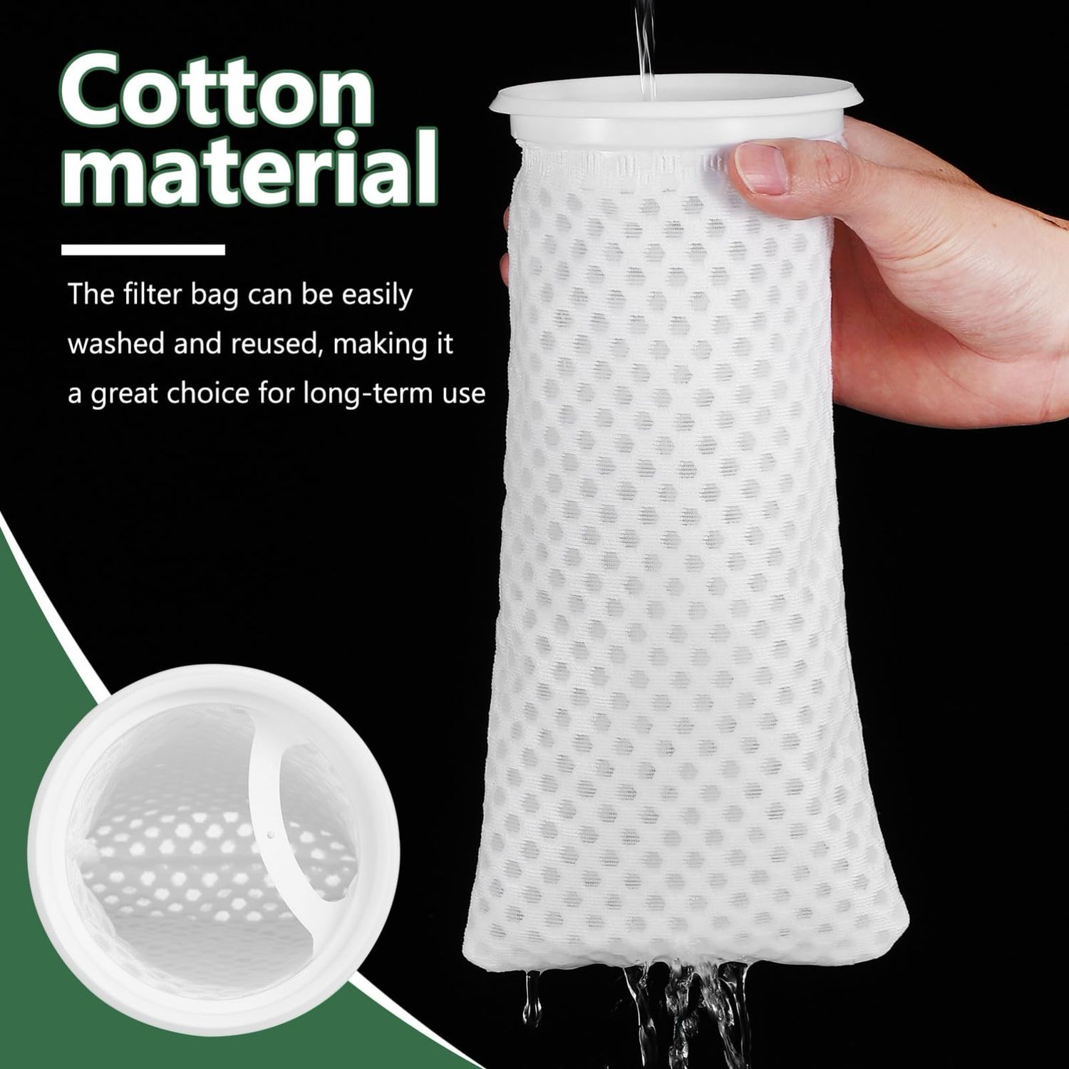 Anti Overflow Honeycomb Style Filter Bag