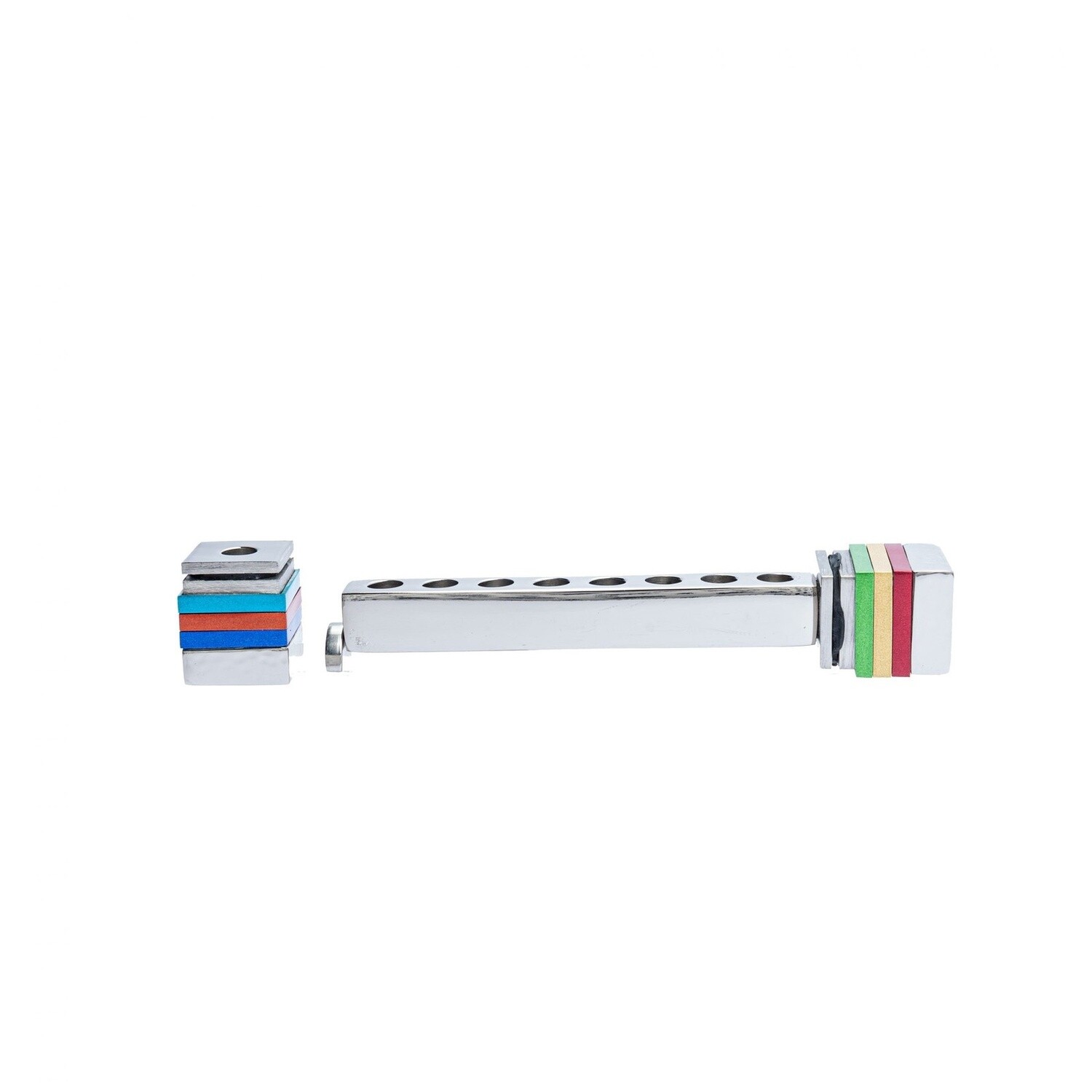 Menorah Travel Hammered with Multicolour