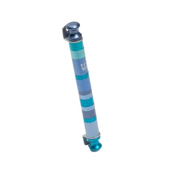 Mezuzah  Blue Stripes 12cm