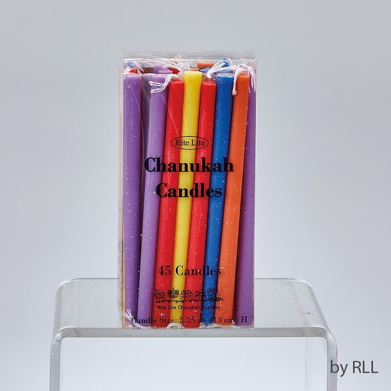 Candles Chanukah Deluxe Asst Colours