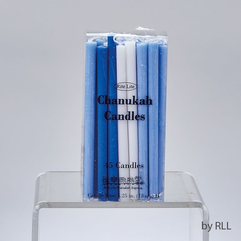 Candles Chanukah Deluxe Blue &amp; White