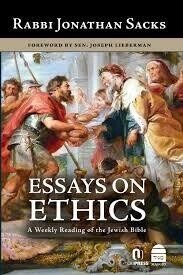 Essays on Ethics by Rabbi Sacks