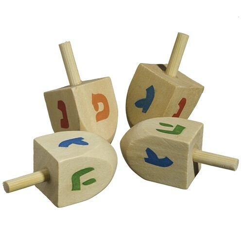 Dreidel Wooden $1.50 sml