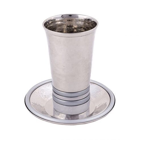 Kiddush Cup Silver Rings