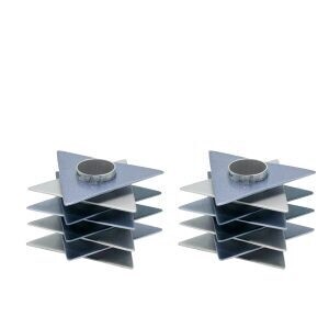 Candlesticks Magen David - Grey