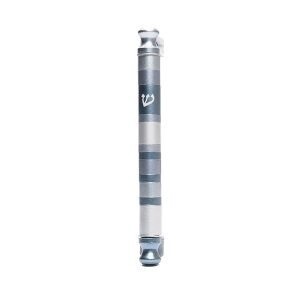 Mezuzah  Grey Stripes 10cm