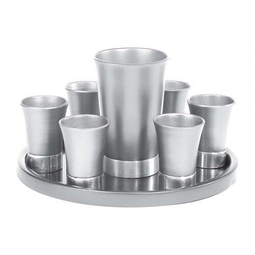 Kiddush Cups 6 Set Two-tone Aluminium