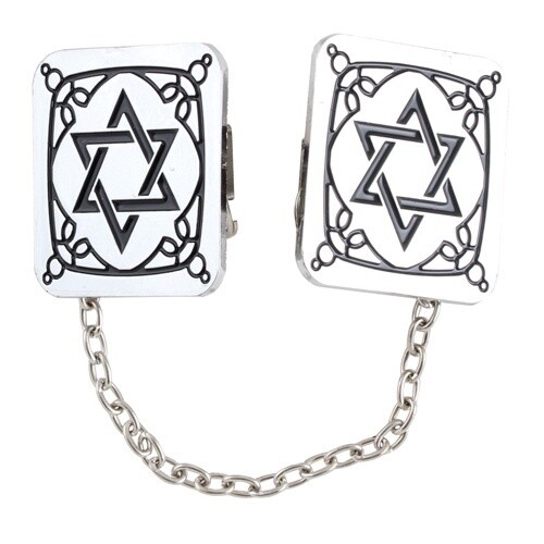 Tallis Clips Square Magen David