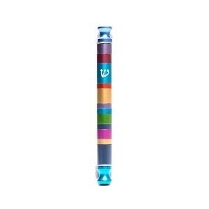 Mezuzah Multicolour Stripes 10 cm