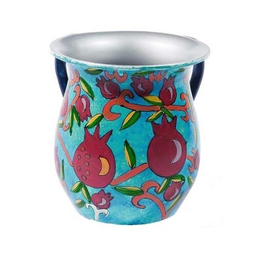 Washing Cup Aluminium Painted Pomegranate