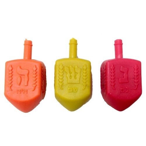 Dreidel Plastic  Assorted Colours 4cm