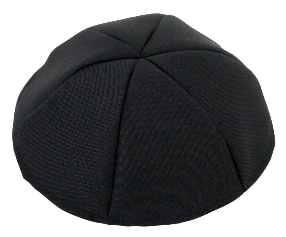 Kippah Black Terylene 26cm Size 9