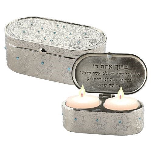 Candlesticks Travel Filigree &amp; Blue Stones