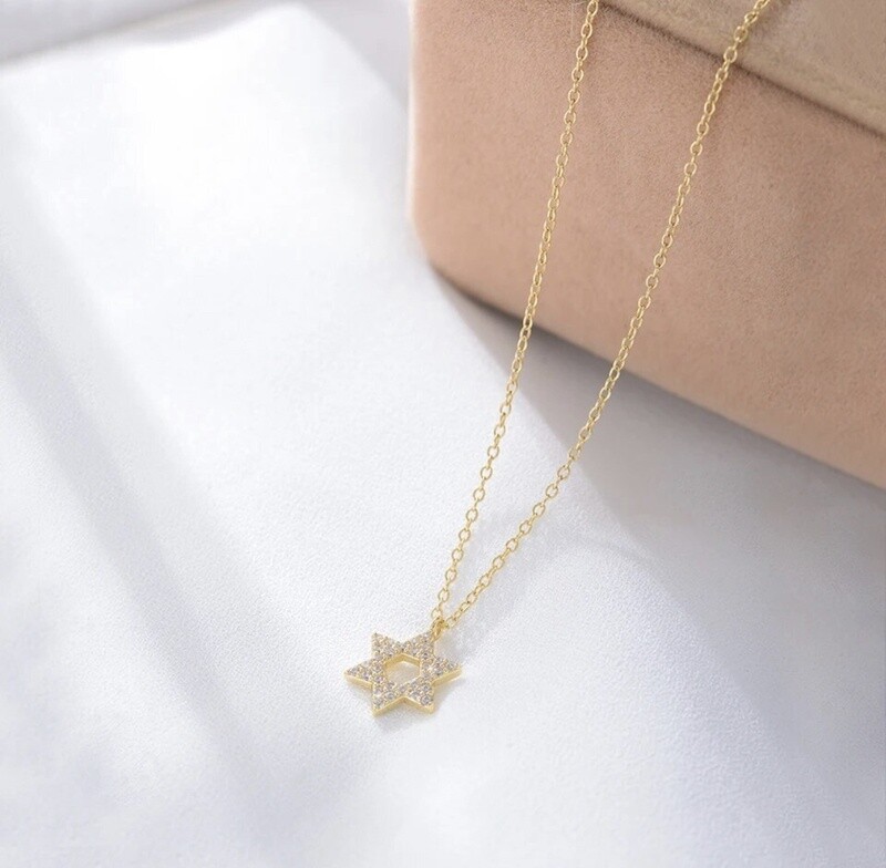 Necklace Magen David Gold Plated