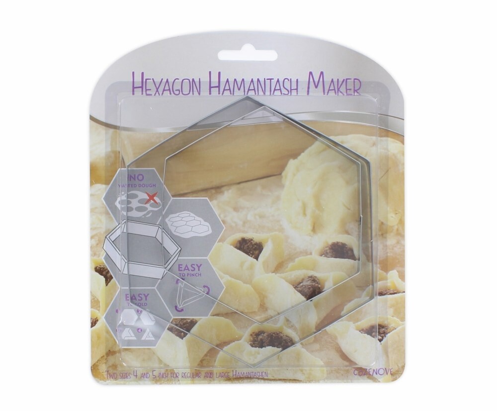 Purim Hamantash Maker Hexagon Stainless Steel Shape 2 Pack