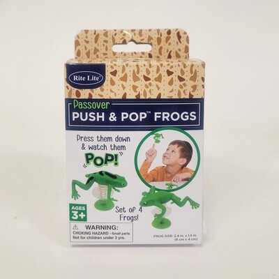 Passover Push n Pop Frogs Set of 4