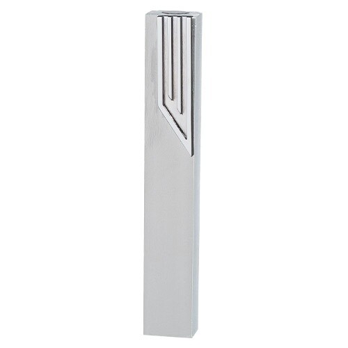 Mezuzah Aluminum 12cm With Metal &quot;shin&quot;