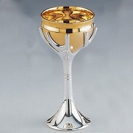 Kiddush Cup Tree of Life Gold &amp; Silver