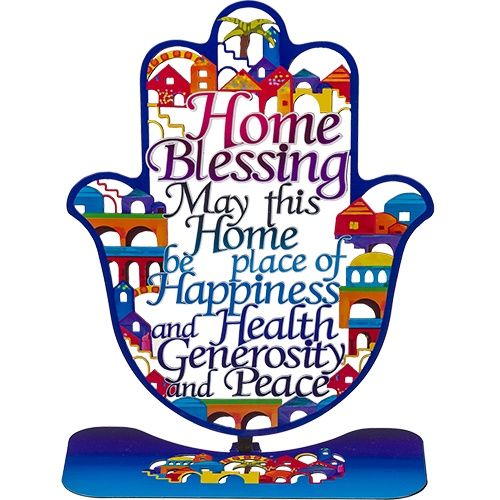 Business Blessing Hamsa Metal with Stand