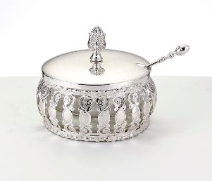 Honey Dish Traditional with Spoon 10cm