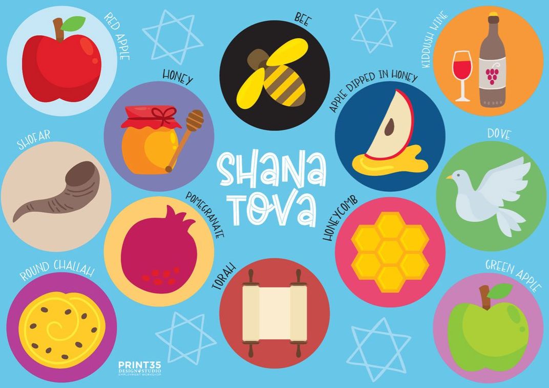 Rosh Hashana Activity Sticker Mat