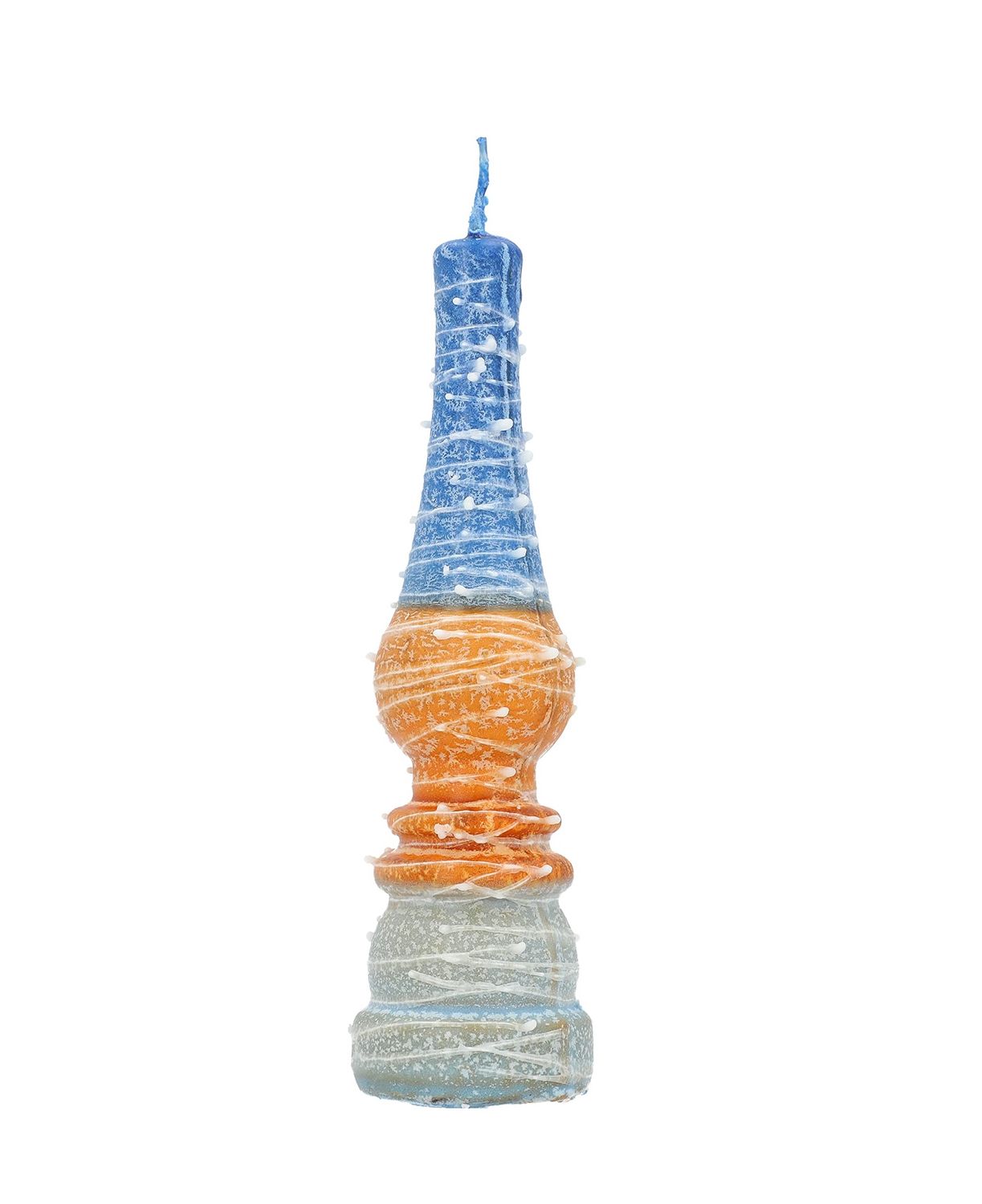 Havdalah Candle Galilee Lamp Yellow, Grey and Blue