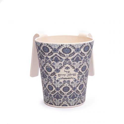 Washing Cup Bamboo Blue Carpet
