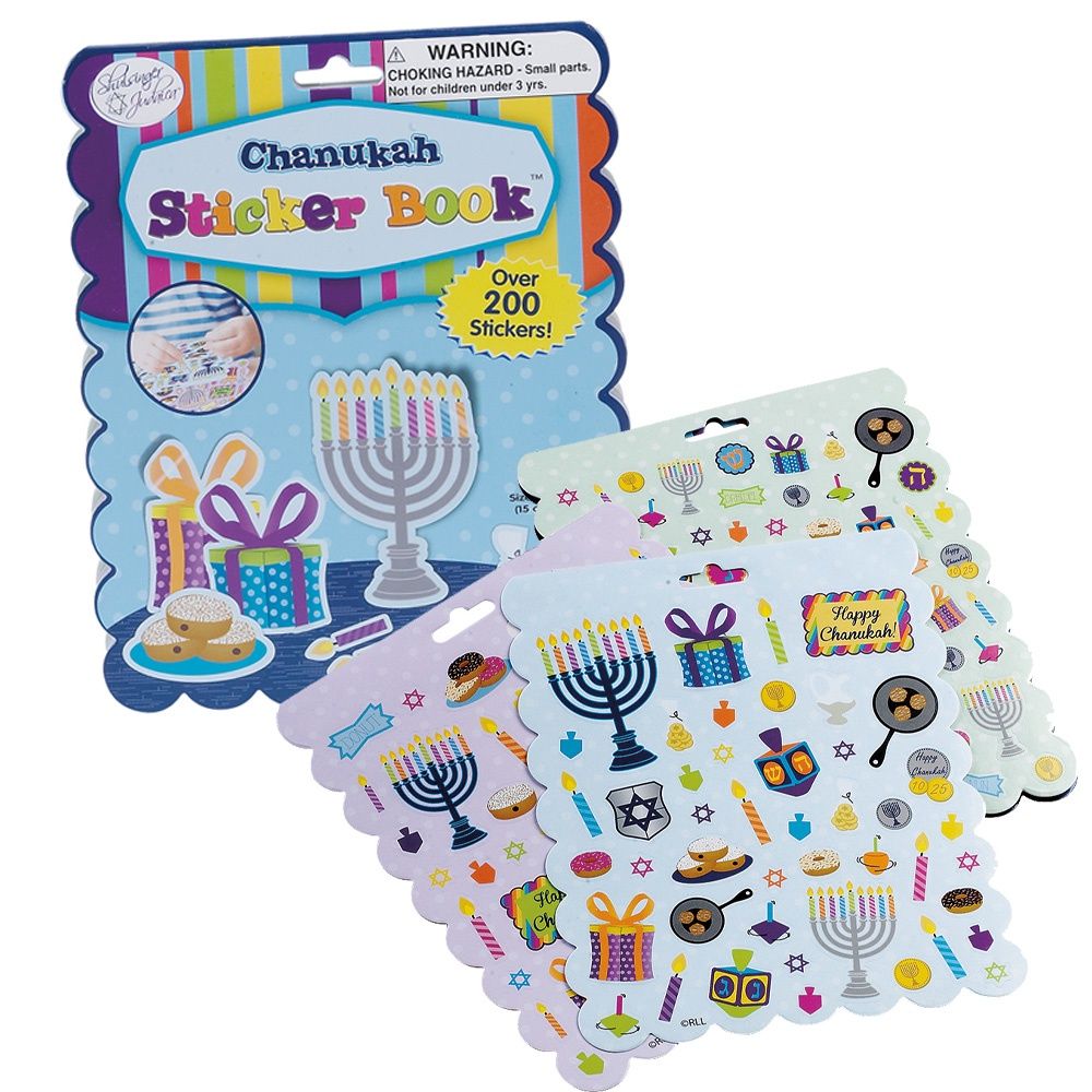 Chanukah Sticker Book - 200 stickers
