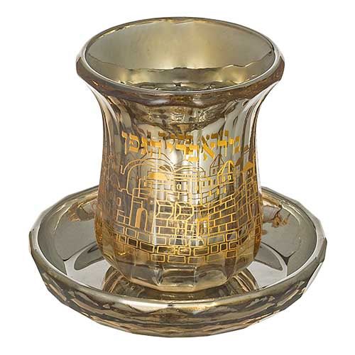 Kiddush Cup Crystal "Jerusalem"