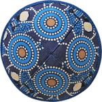 Kippah - Australiana Design Blue