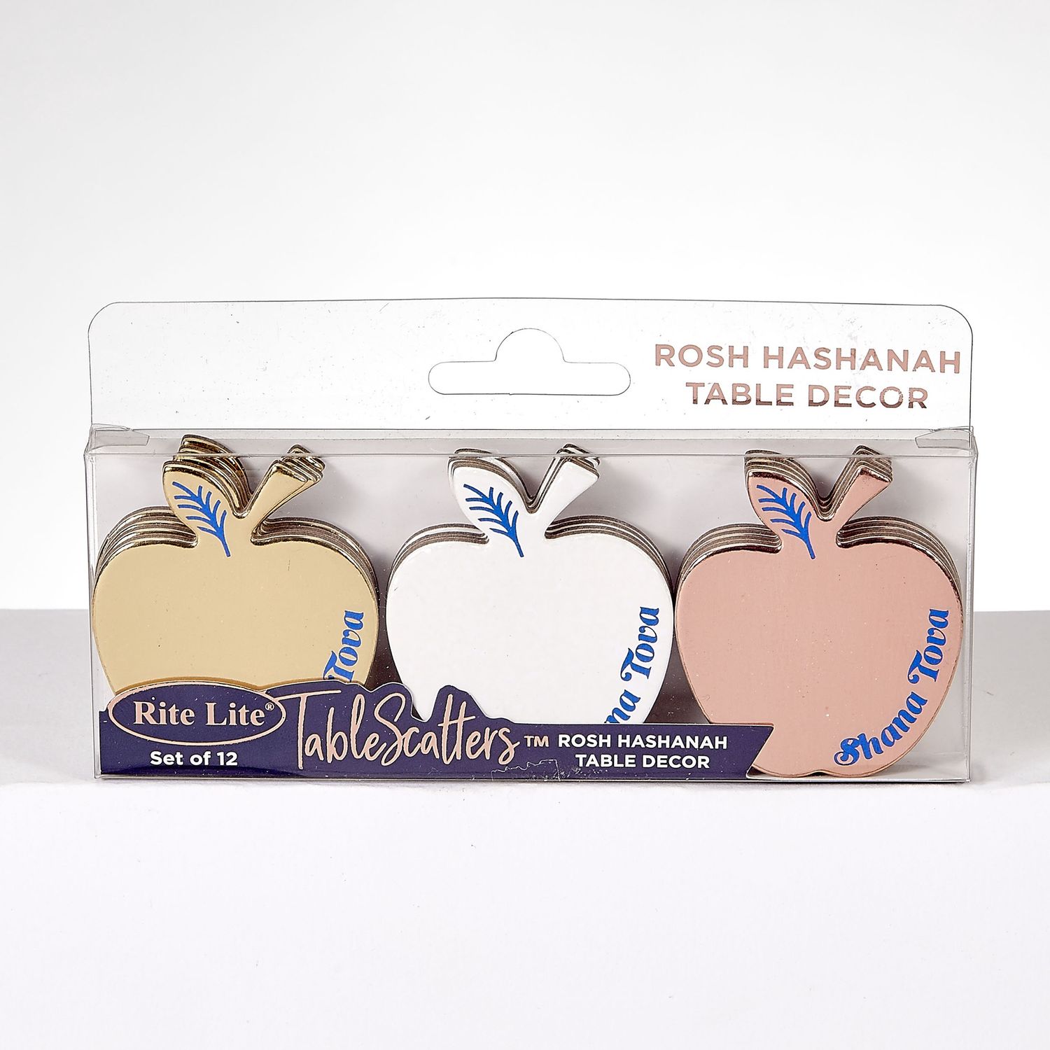 Rosh Hashana Table Scatters Apples Foil