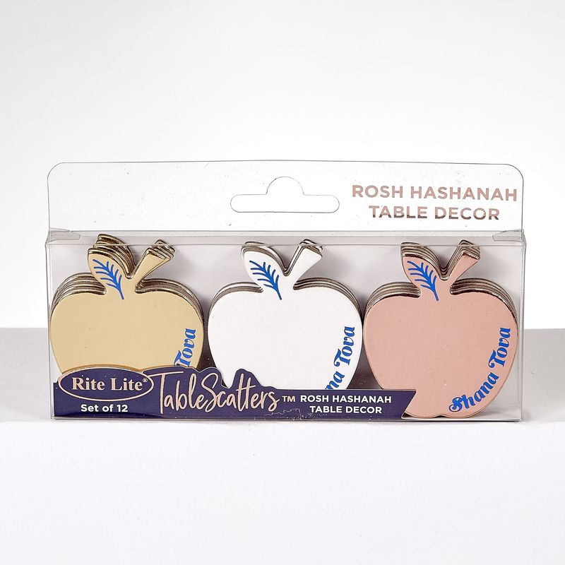 Rosh Hashana Table Scatters Apples Foil